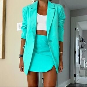 Missguided Tailored Oversized Blazer and Mini Skirt Set
